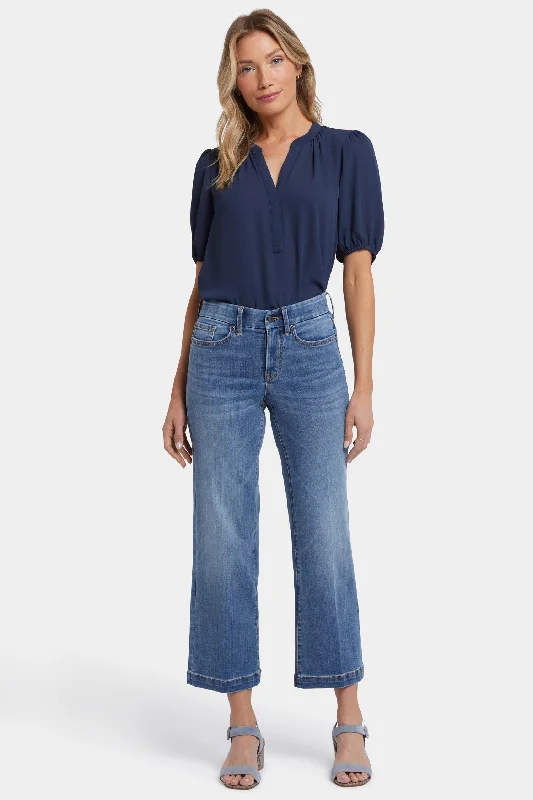 Urban Chic Waist-Match™ Teresa Wide Leg Ankle Jeans - Barcelona Breeze