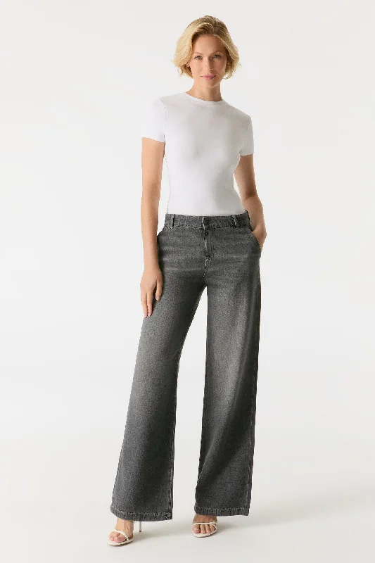 Fashion Trend Maxine Wide Fit Jeans Smoke Grey
