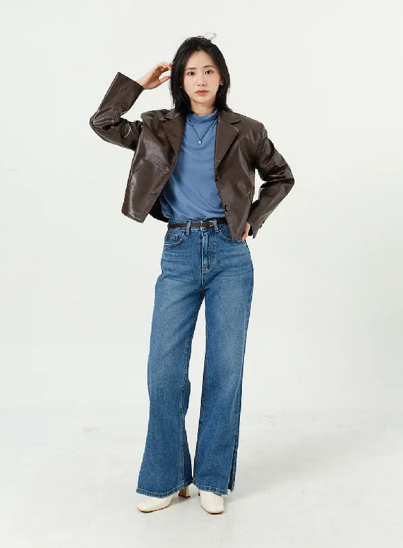 Daily Comfort Side Slit Jeans OM308