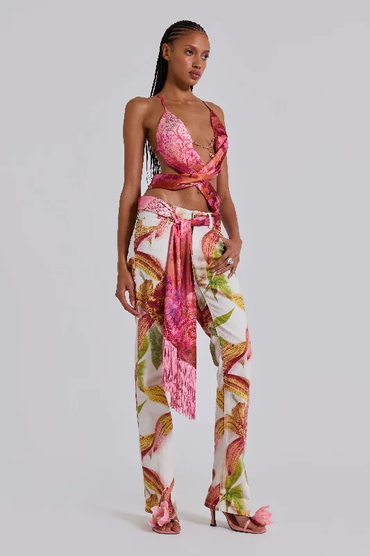 Casual Elegance Lily Floral Bootcut Jeans
