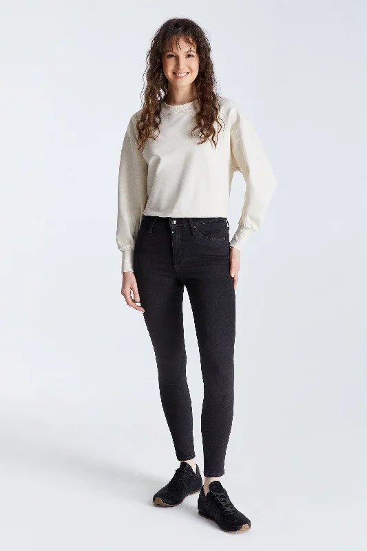 Cozy Vibes Sophia High Waist Reshape 5 Pocket Jeans Black Vintage