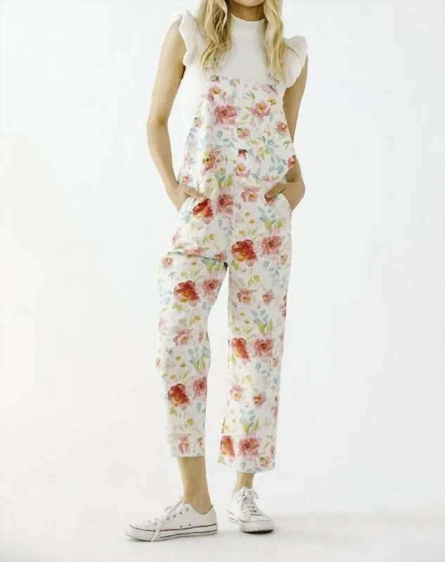 Street Style Suit Ballerina Farm Girl Overalls In Multicolor