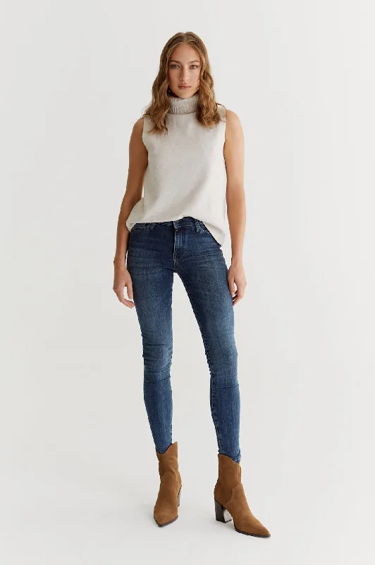 Free Design Sophia High Waist Reshape 5 Pocket Jeans Random Blue